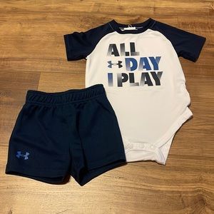 Under Armour onesie shorts set